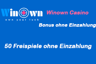 Bonus ohne Einzahlung Winown Casino