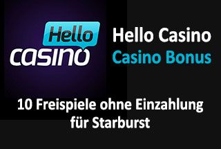 Hello Casino bonus ohne Einzahlung